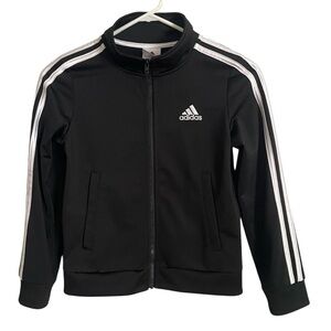 Adidas Kids Track Jacket with White Stripes
